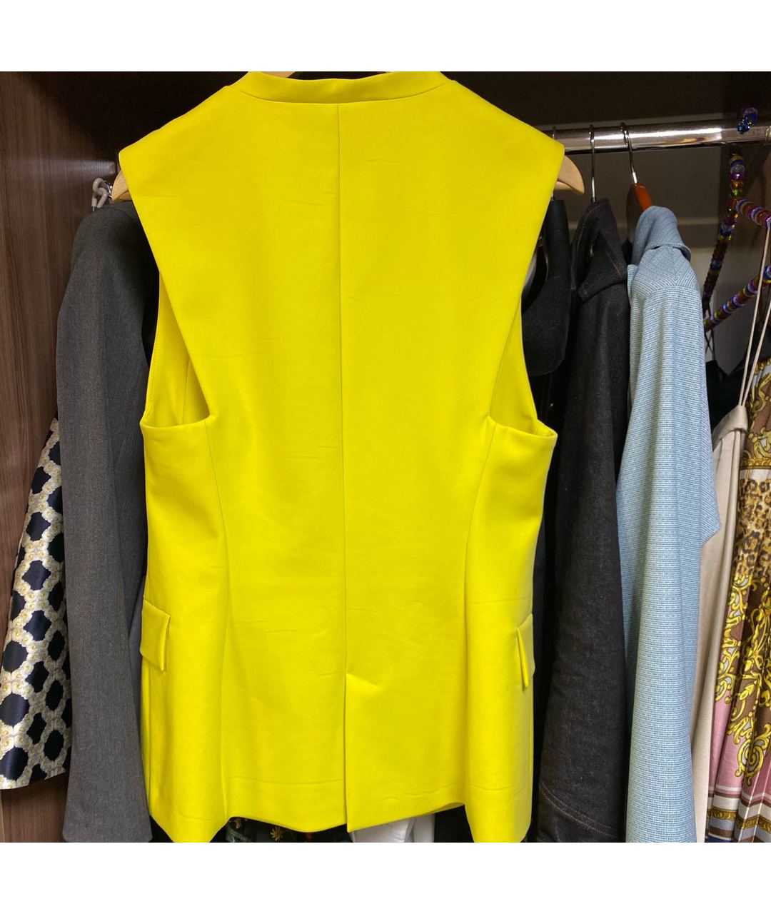PHILIPP PLEIN Желтый хлопко-эластановый жакет/пиджак, фото 2