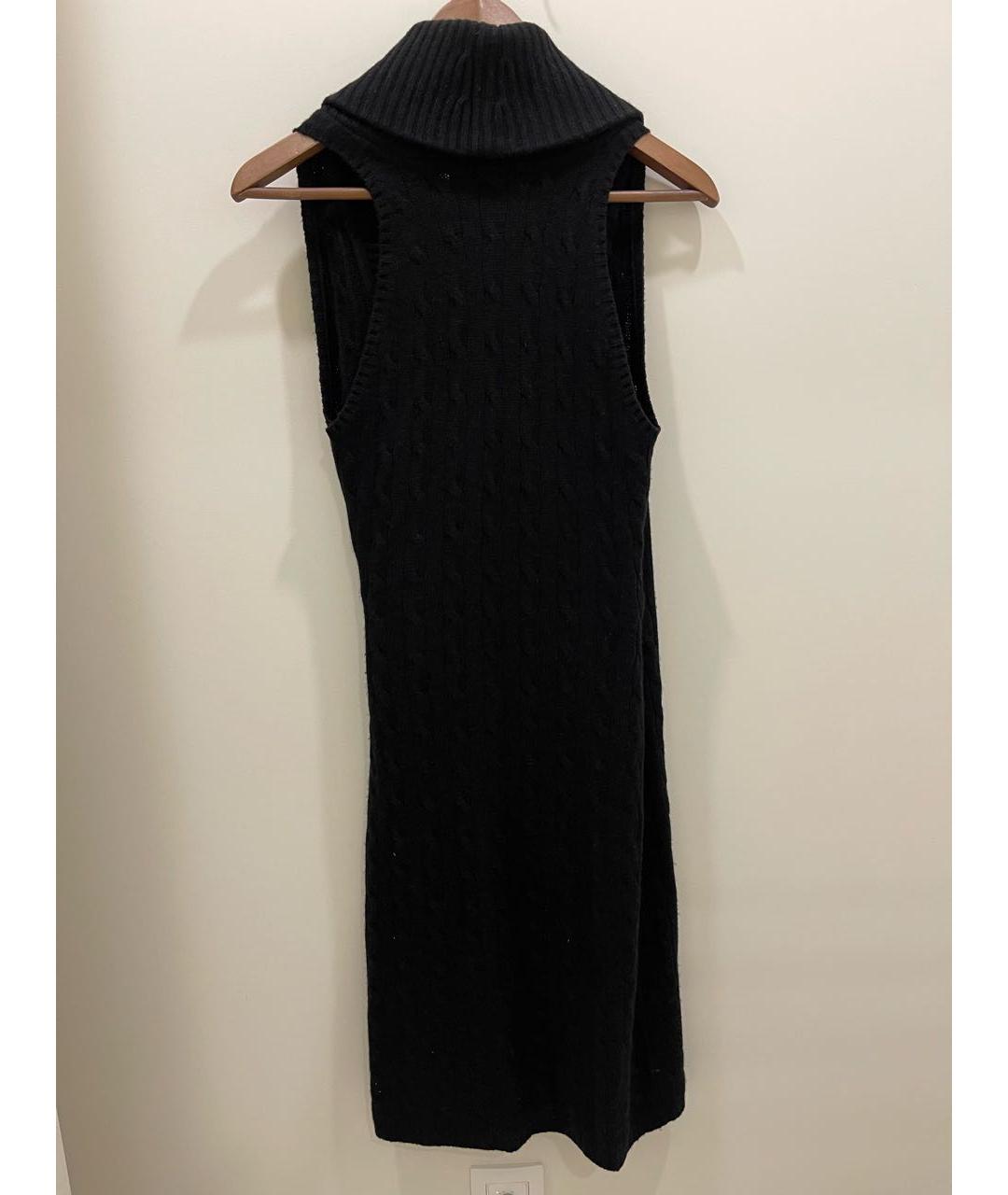 RALPH LAUREN Черное кашемировое платье, фото 2