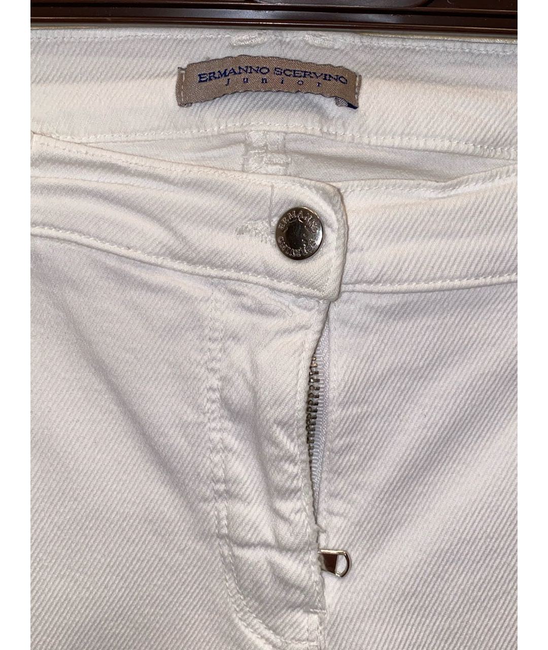 ERMANNO SCERVINO Белые хлопковые брюки и шорты, фото 3