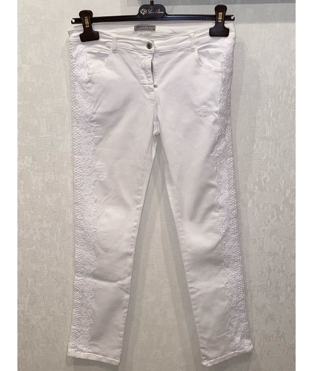 ERMANNO SCERVINO Белые хлопковые брюки и шорты, фото 5