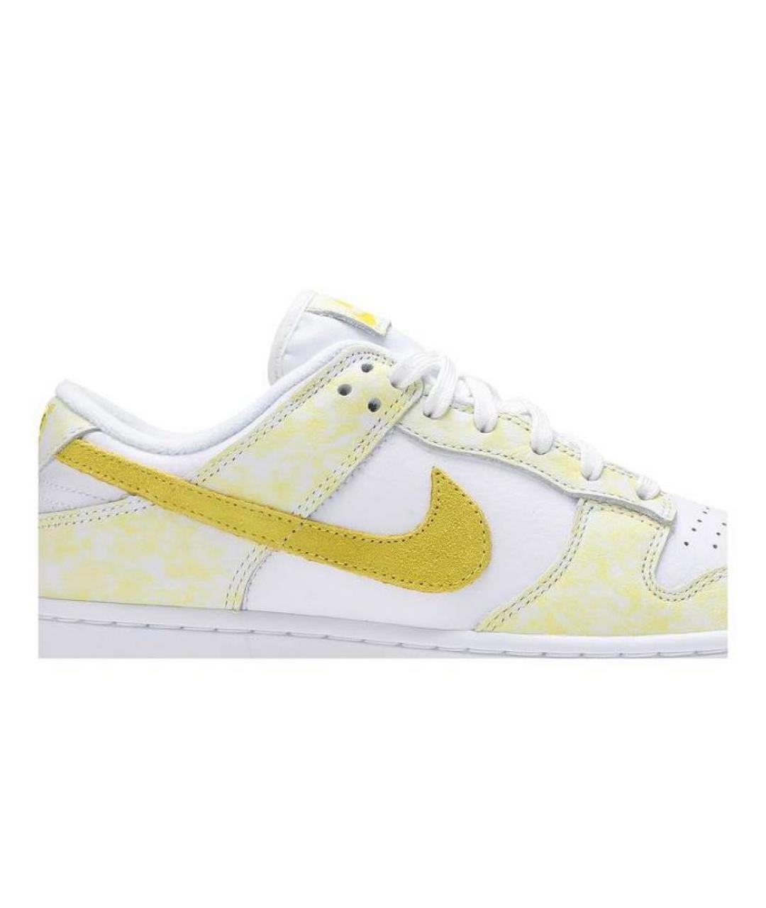 NIKE Желтые кожаные кроссовки, фото 2