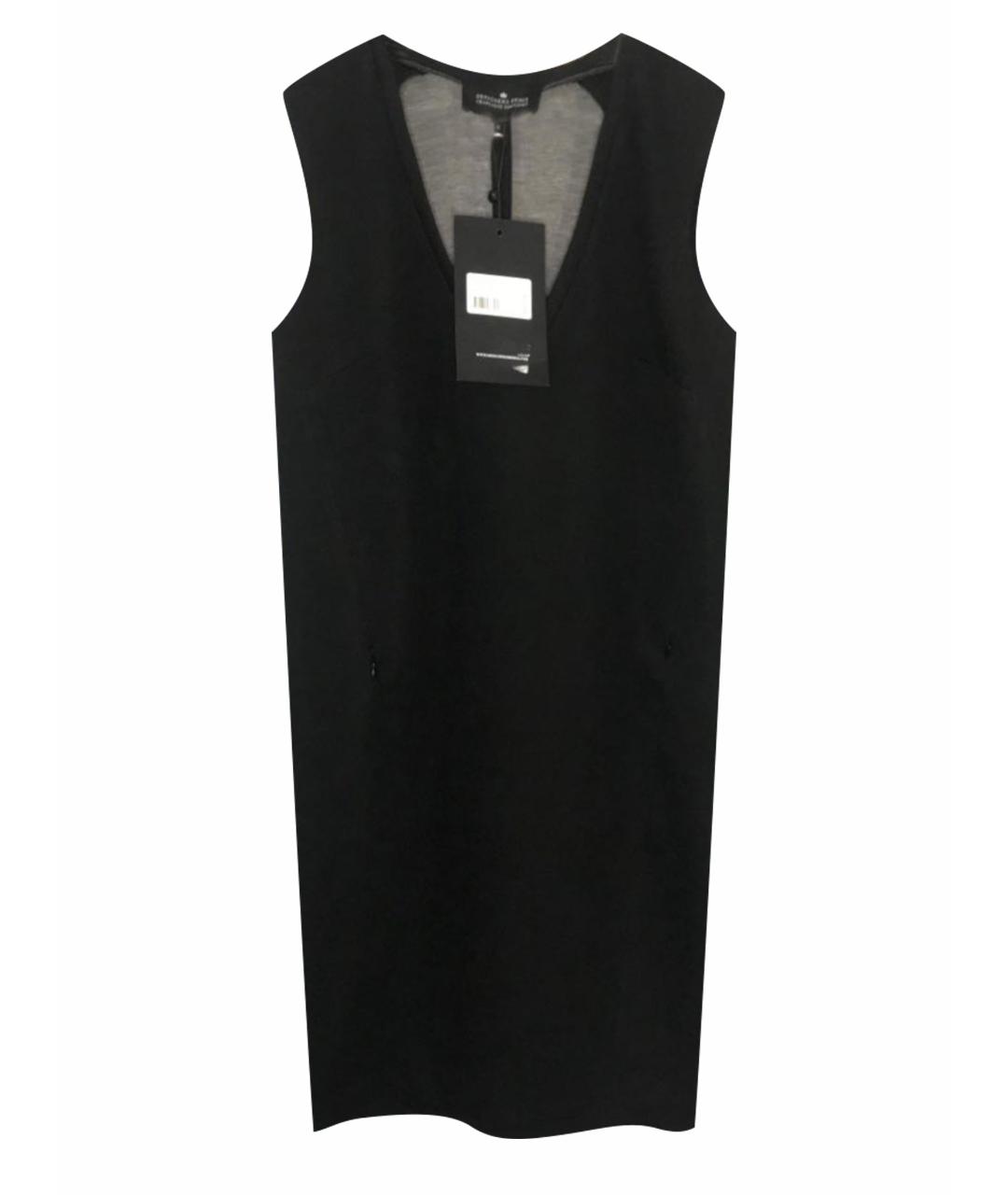 DESIGNERS REMIX Черное шерстяное повседневное платье, фото 1