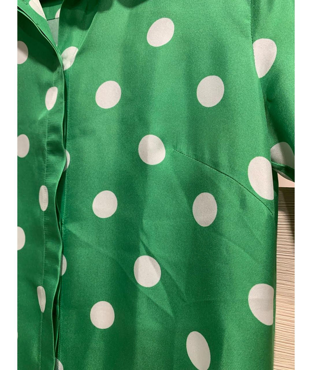 ALEXANDER TEREKHOV Зеленые шелковое повседневное платье, фото 5