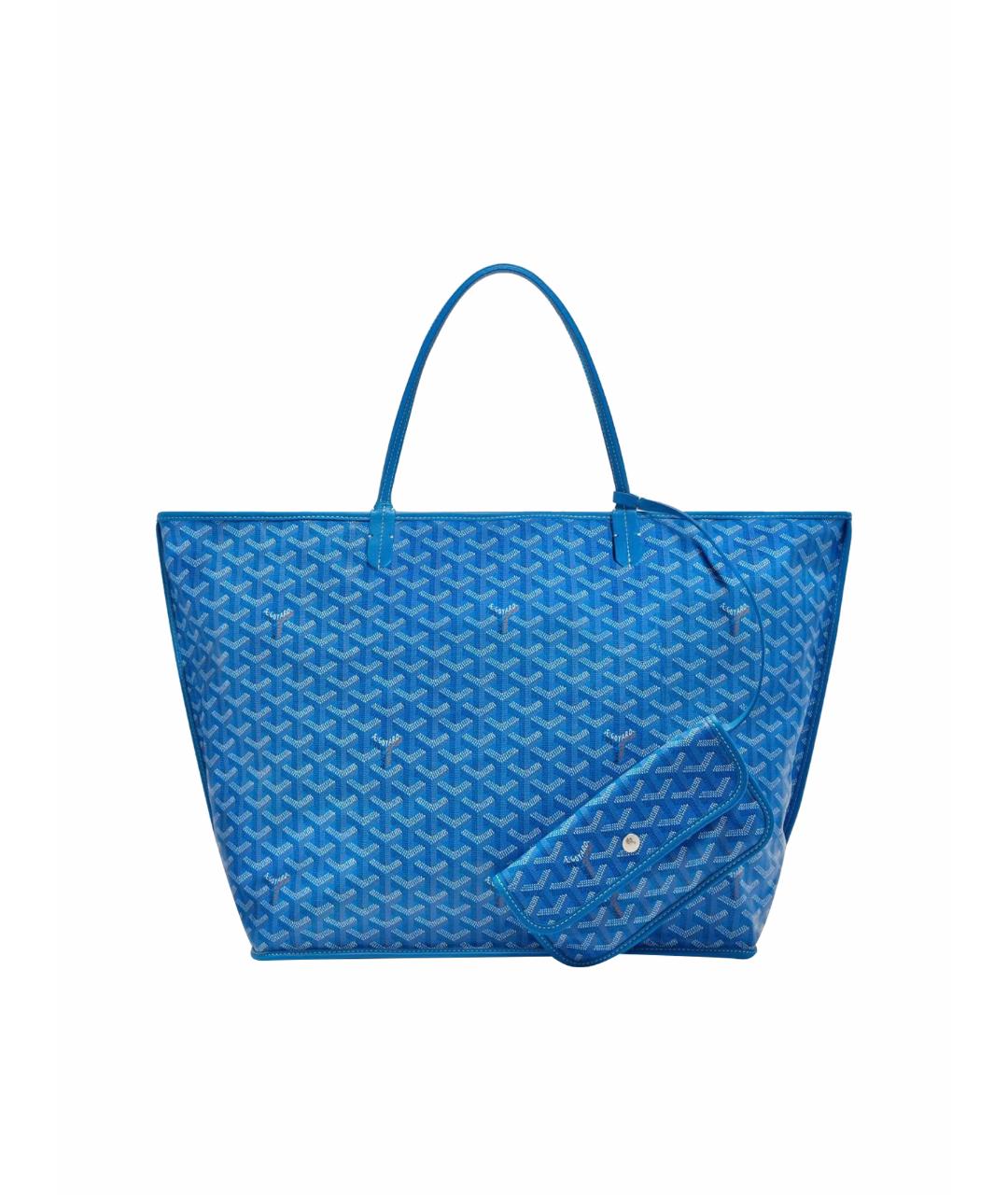 GOYARD Синяя кожаная сумка тоут, фото 1