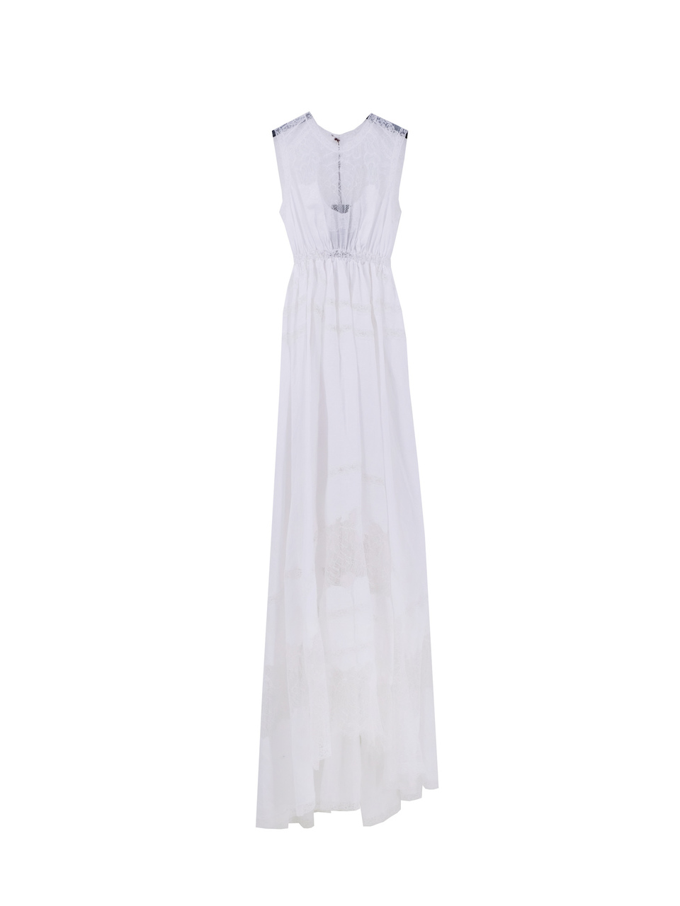 ERMANNO SCERVINO Белое льняное повседневное платье, фото 1