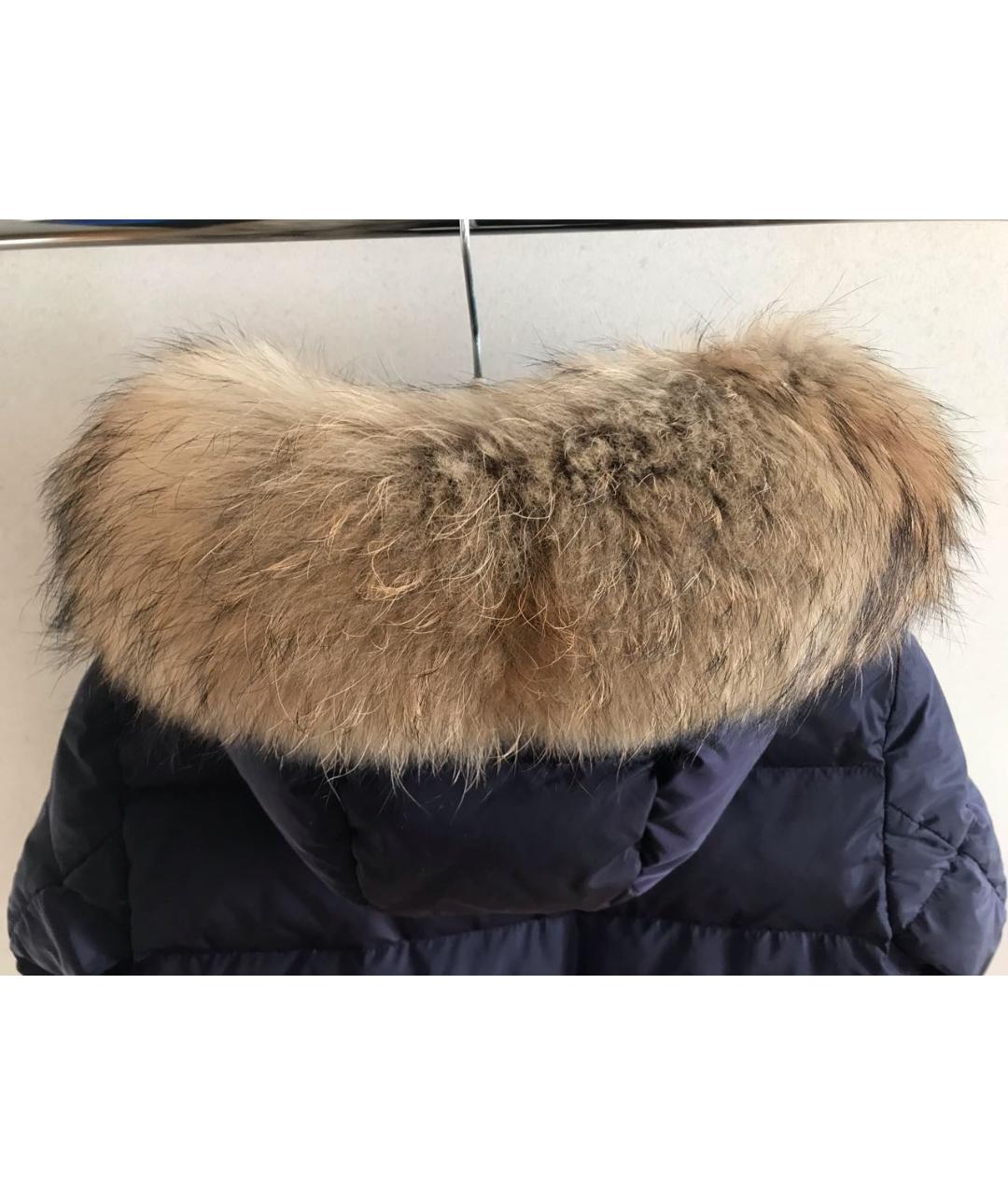 MONCLER Фиолетовый полиамидовый пуховик, фото 3