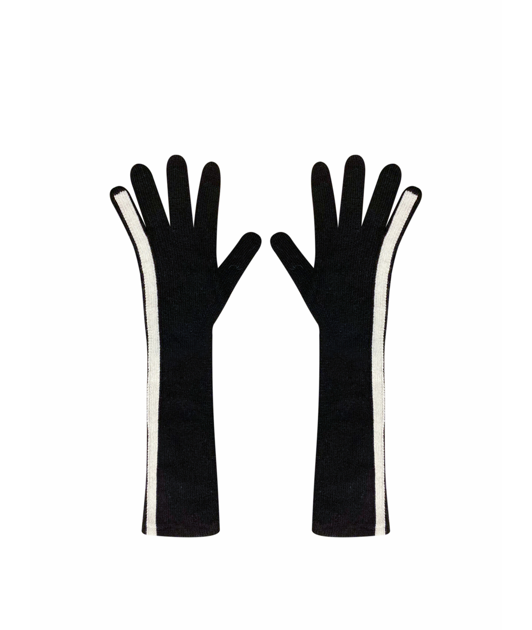MAX MARA Черные шерстяные перчатки, фото 1