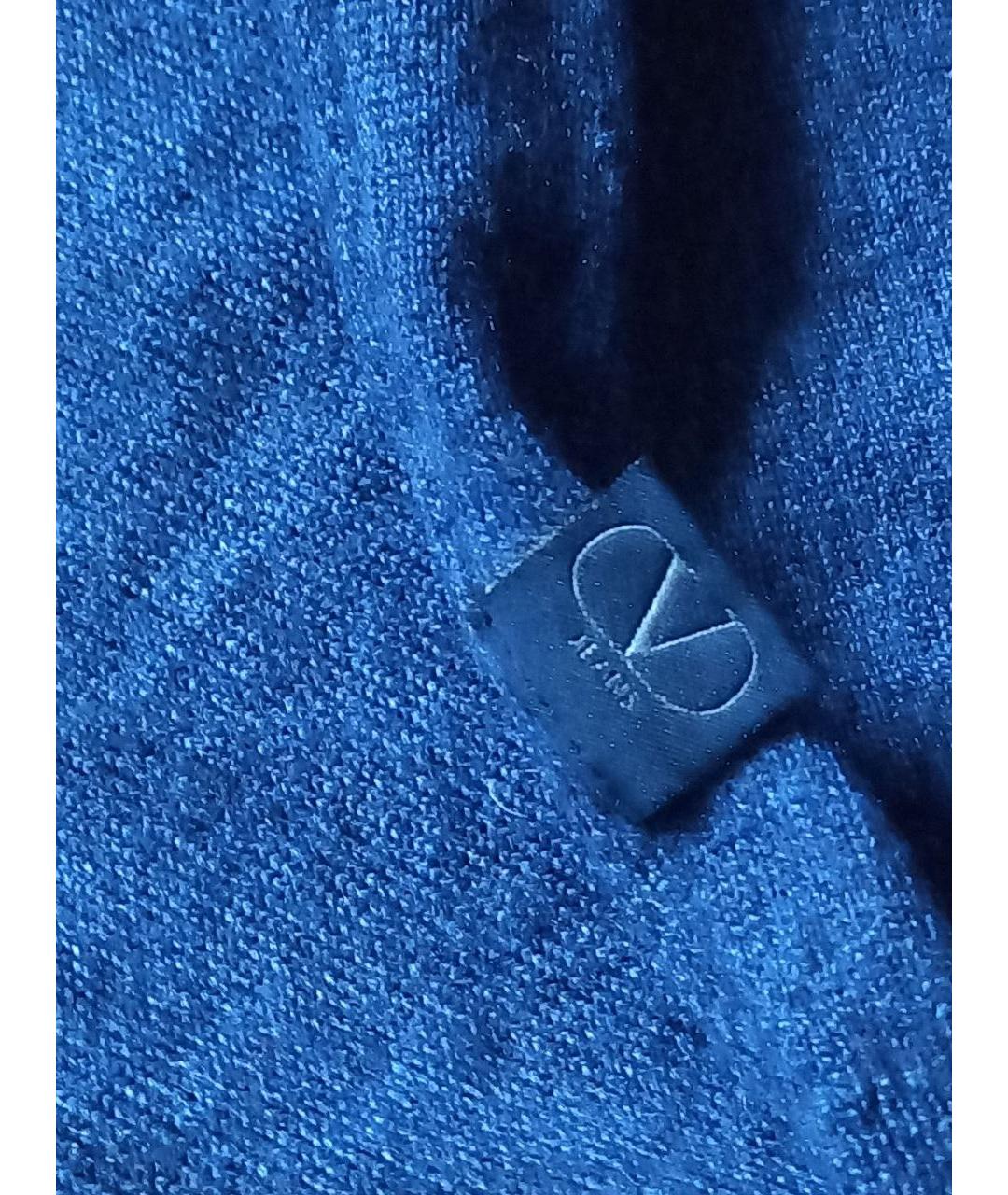 VALENTINO Темно-синий шерстяной джемпер / свитер, фото 6