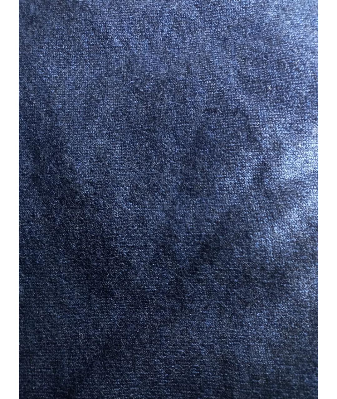 VALENTINO Темно-синий шерстяной джемпер / свитер, фото 4
