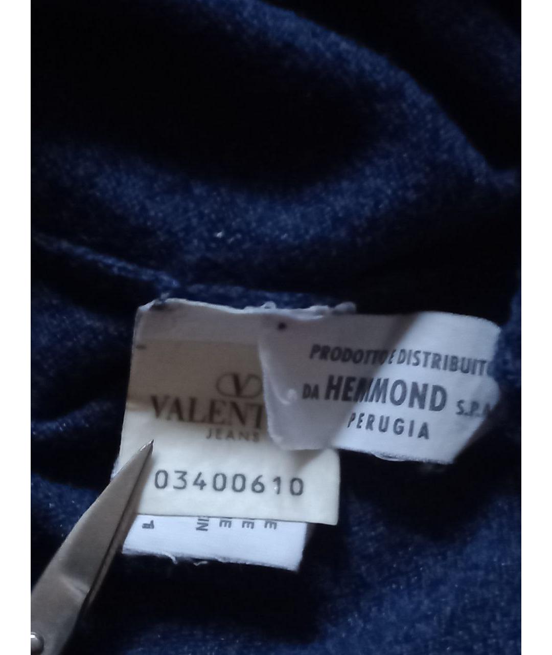 VALENTINO Темно-синий шерстяной джемпер / свитер, фото 5