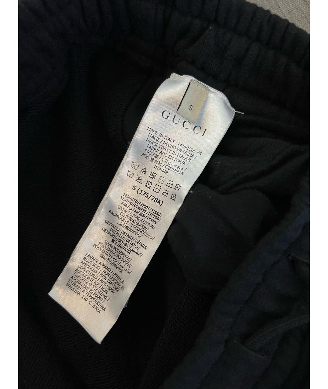 GUCCI Черные хлопковые повседневные брюки, фото 6