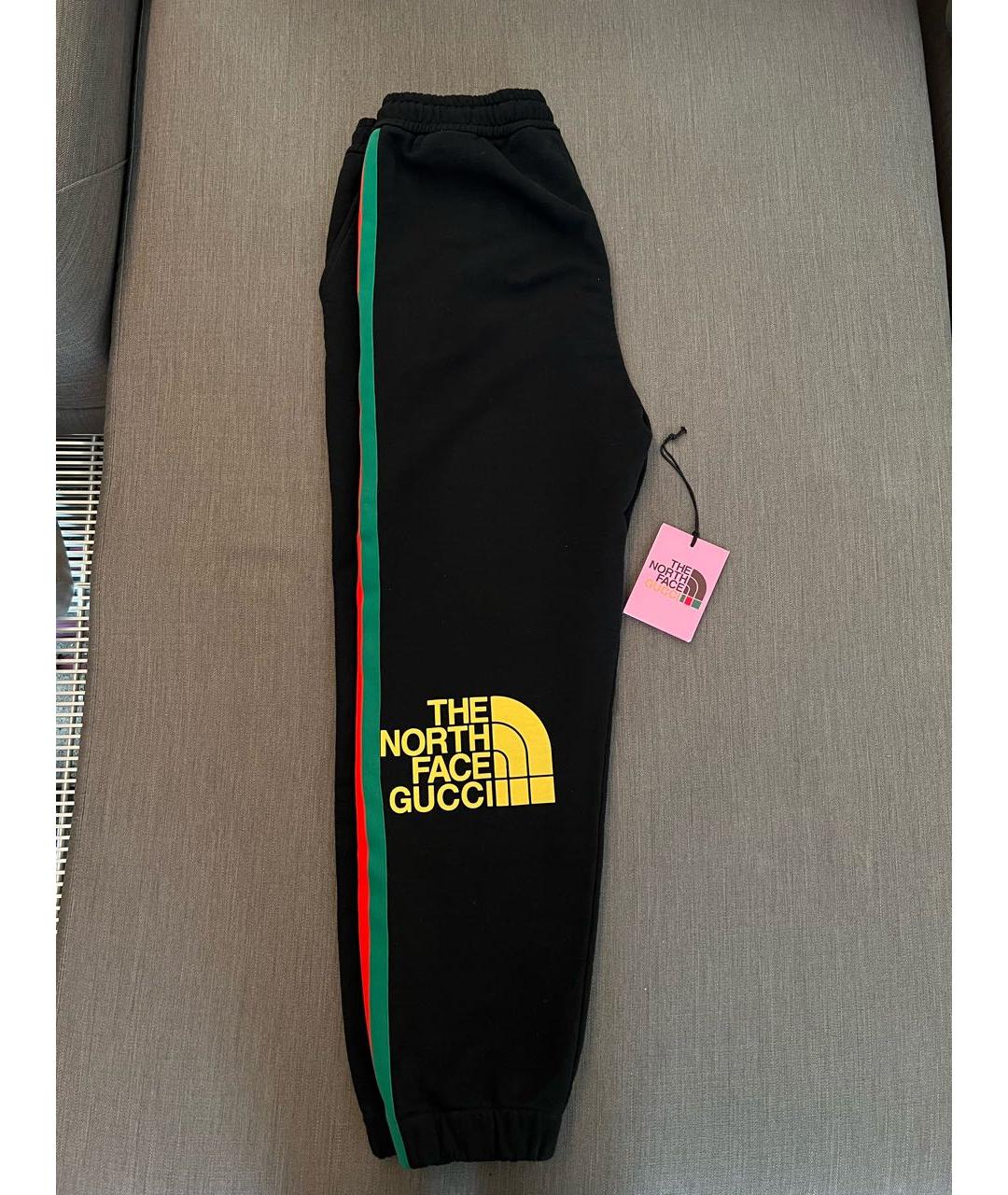 GUCCI Черные хлопковые повседневные брюки, фото 3