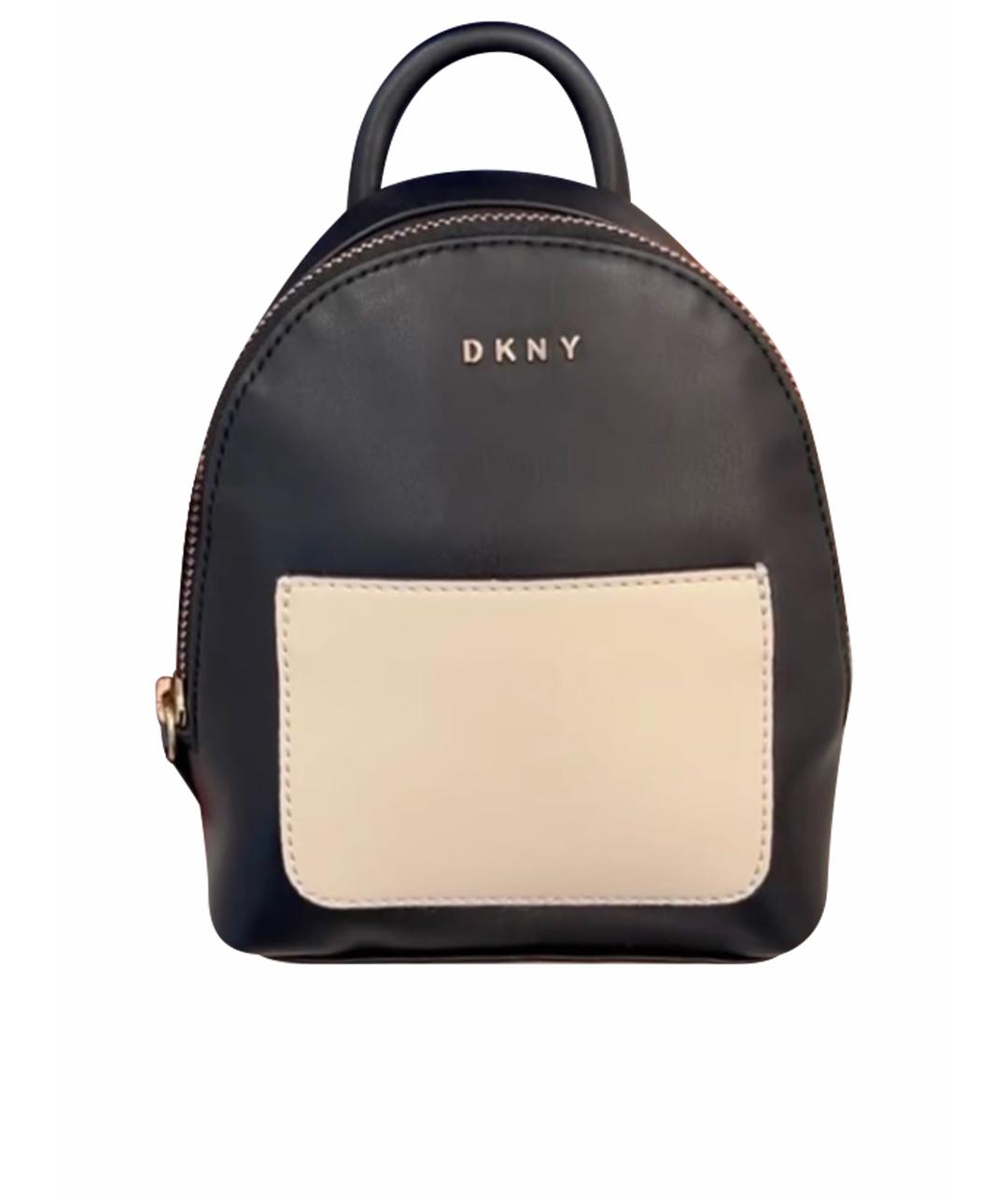 DKNY Черная кожаная сумка через плечо, фото 1
