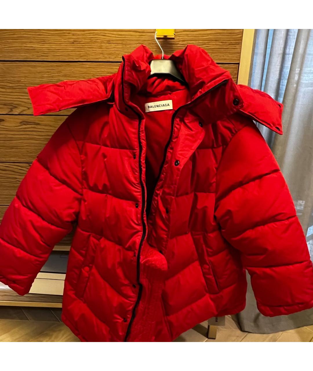 BALENCIAGA Красный пуховик, фото 6