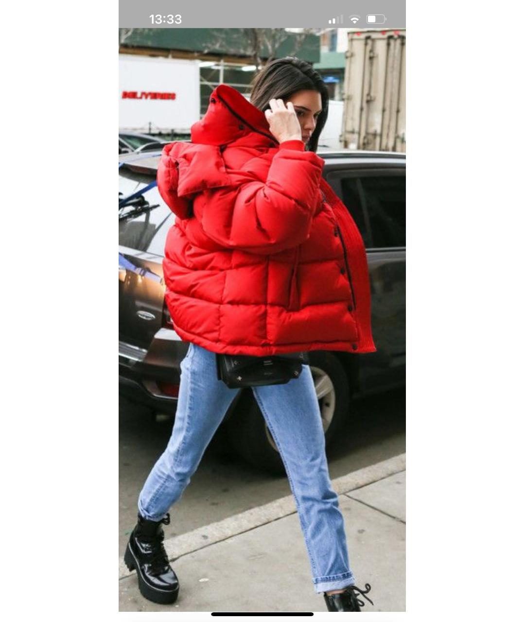 BALENCIAGA Красный пуховик, фото 5