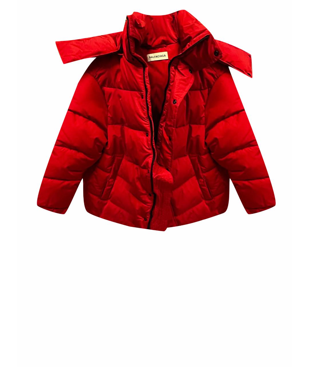 BALENCIAGA Красный пуховик, фото 1