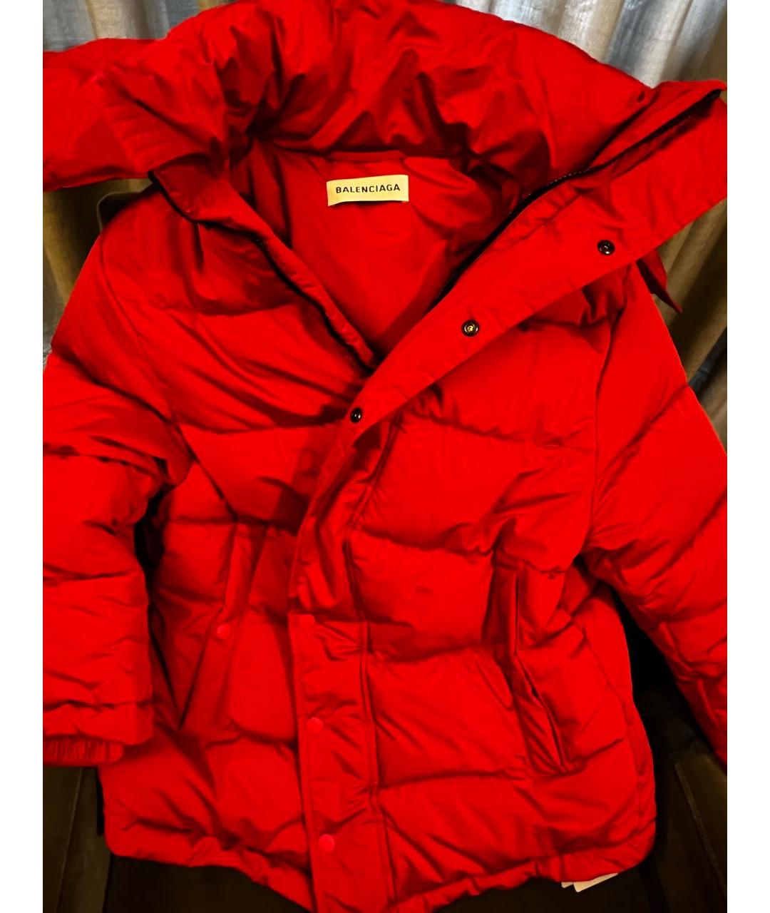 BALENCIAGA Красный пуховик, фото 4