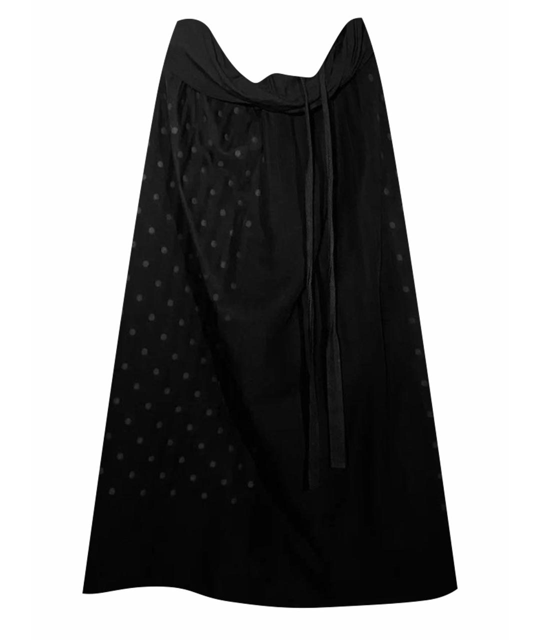 COMME DES GARÇONS Черная полиэстеровая юбка макси, фото 1
