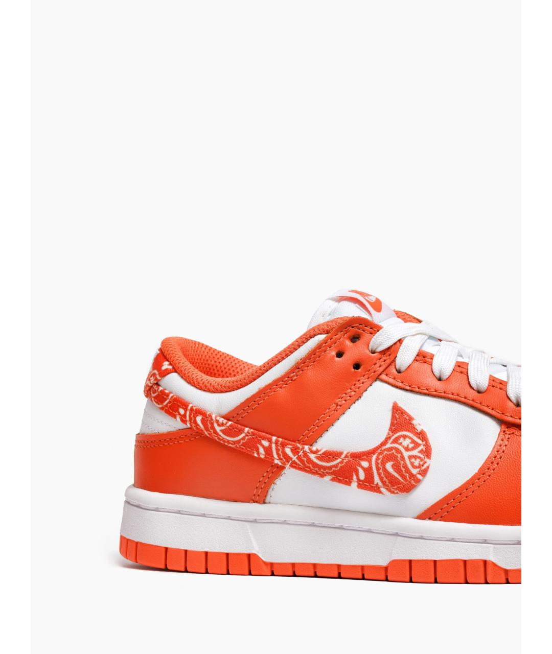 NIKE Оранжевые кожаные кроссовки, фото 4