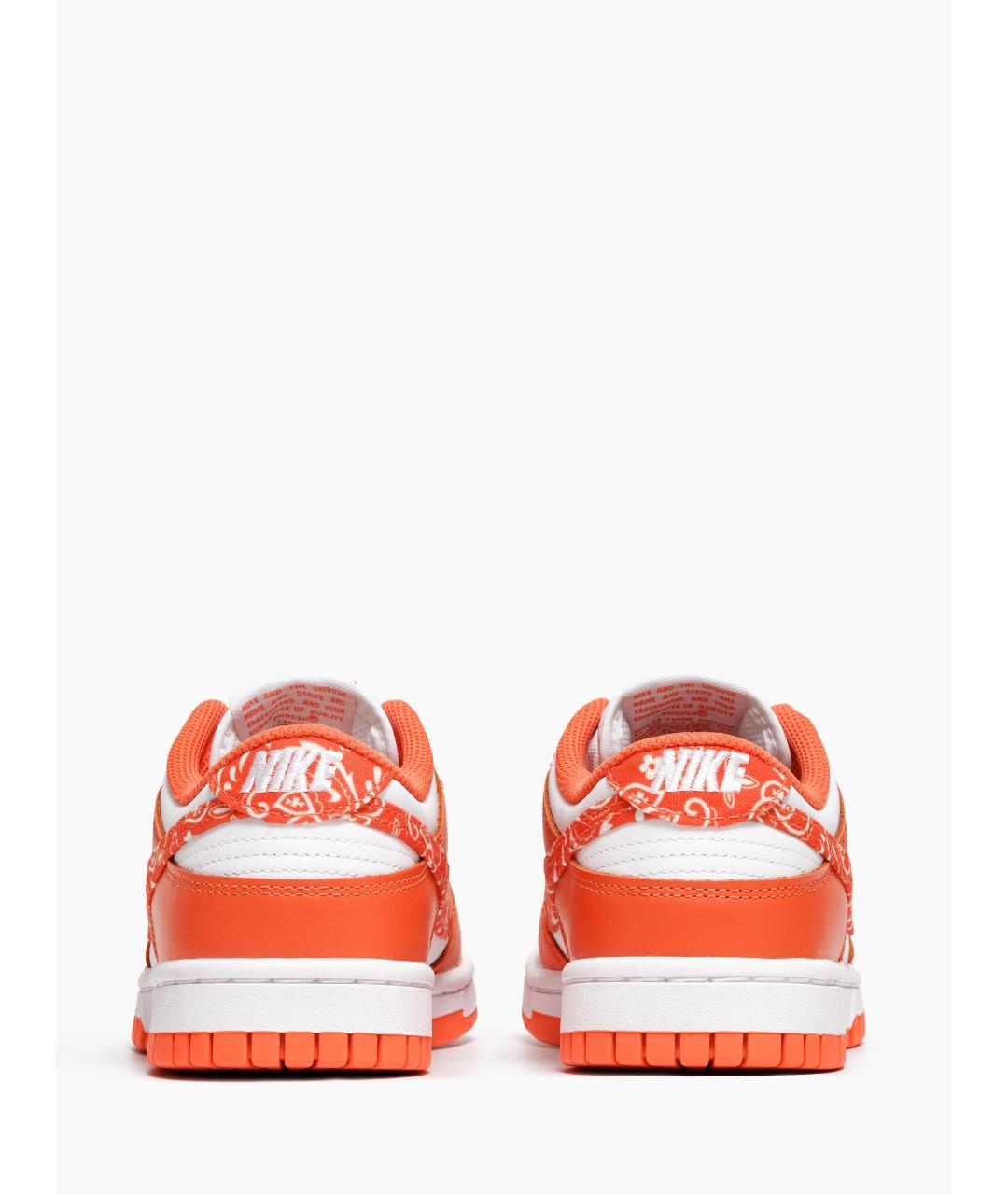 NIKE Оранжевые кожаные кроссовки, фото 5