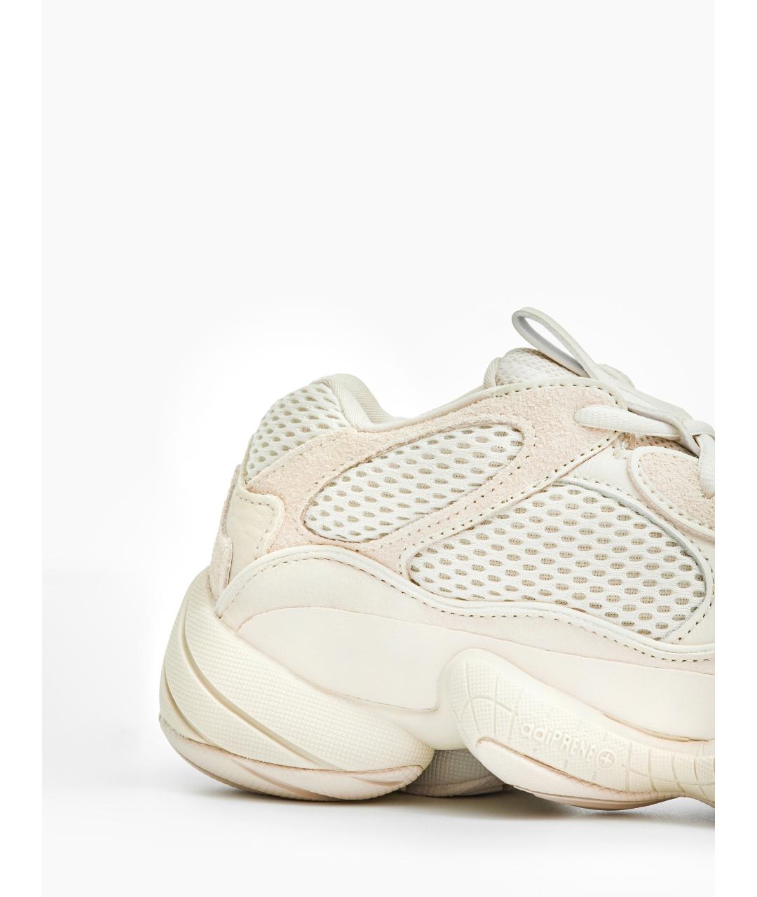 ADIDAS YEEZY Бежевые замшевые кроссовки, фото 4