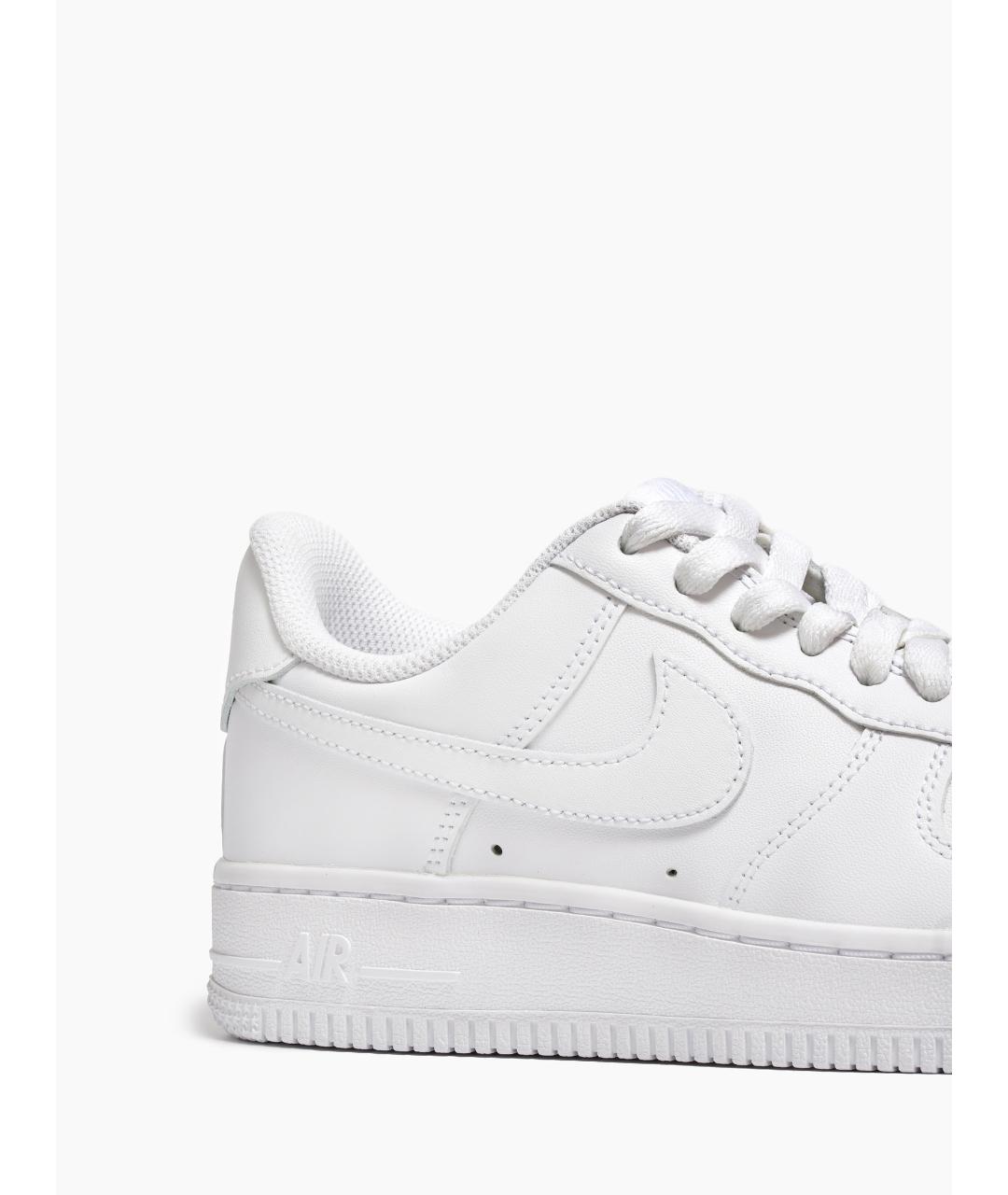 NIKE Белые кожаные кроссовки, фото 4