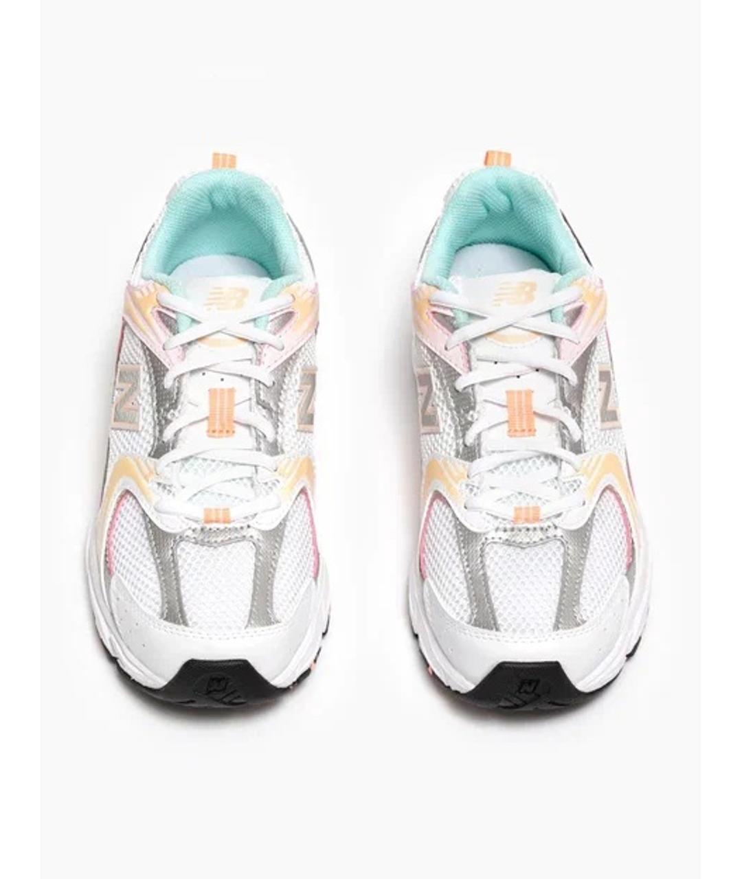 NEW BALANCE Белые текстильные кроссовки, фото 3