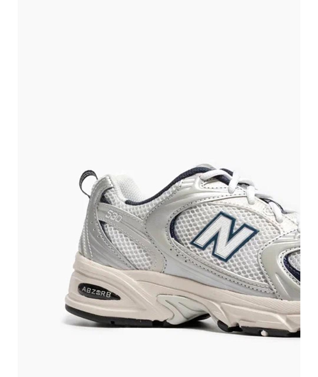 NEW BALANCE Серые текстильные кроссовки, фото 4