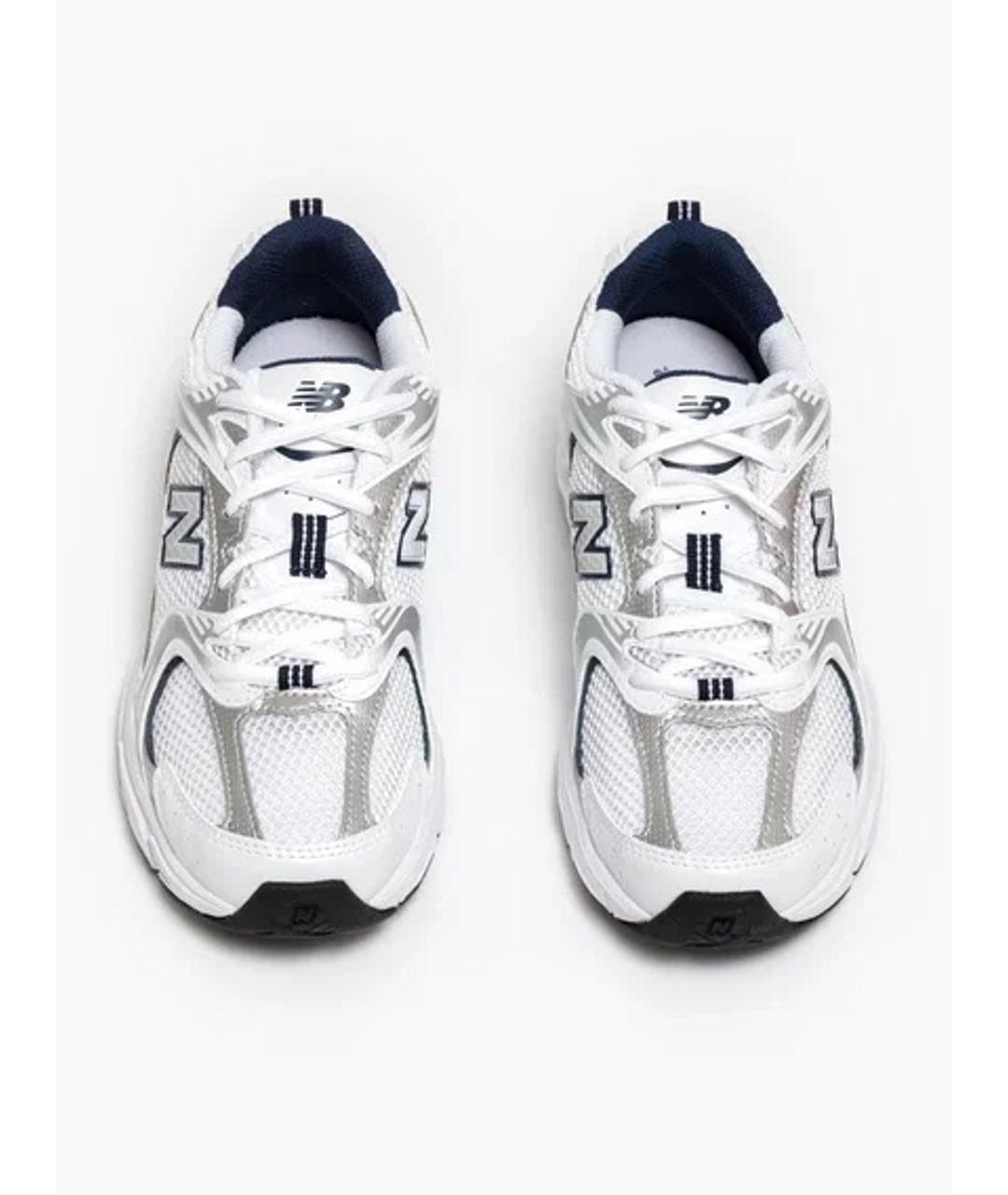 NEW BALANCE Белые текстильные кроссовки, фото 3
