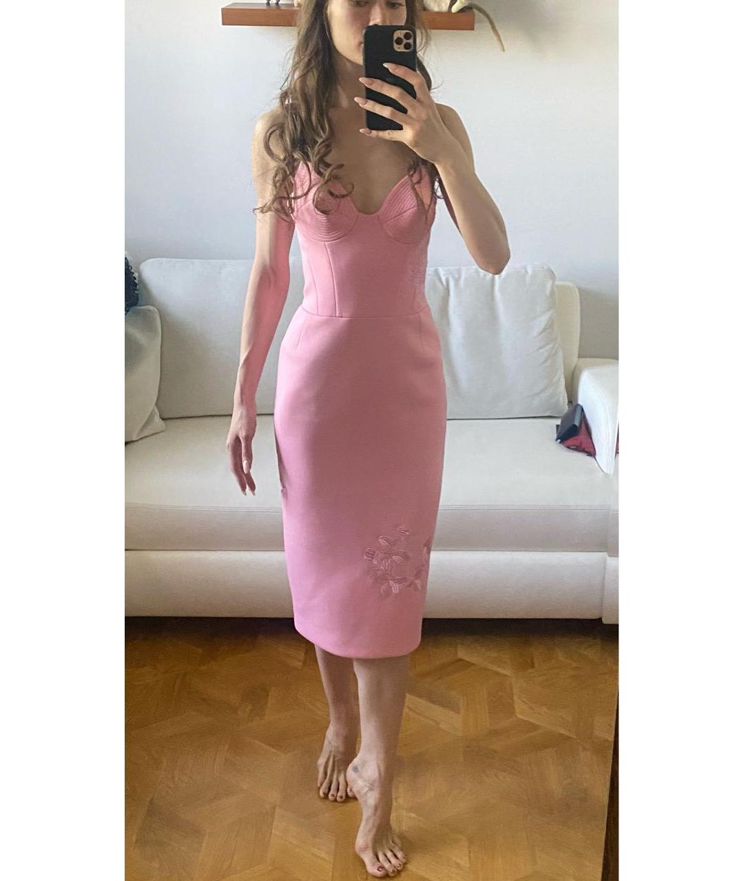 BOHEMIQUE Розовое коктейльное платье, фото 3