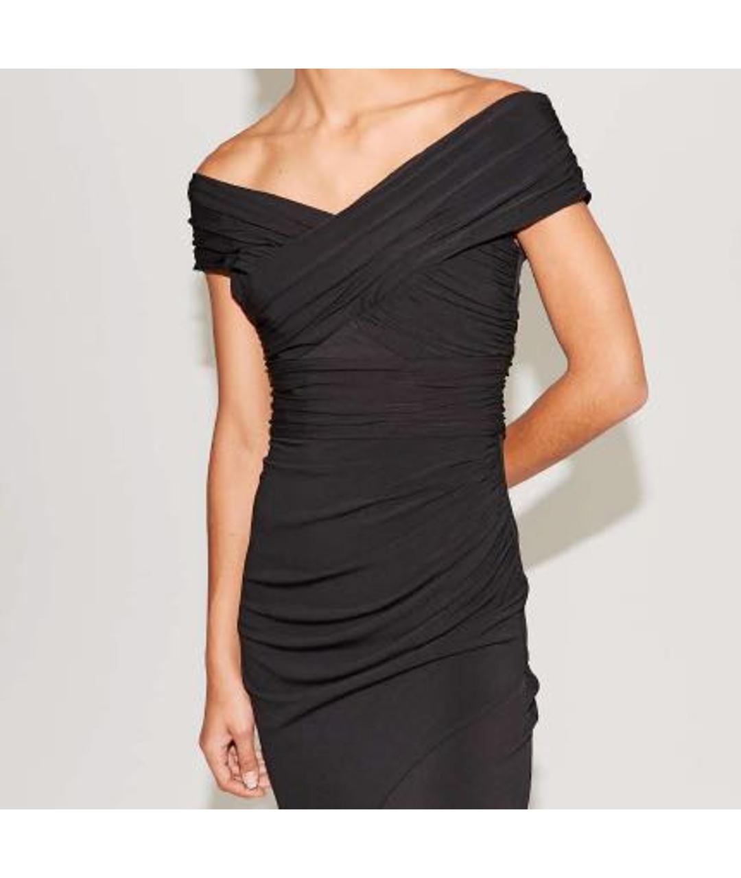 SELF-PORTRAIT Черное полиэстеровое вечернее платье, фото 3