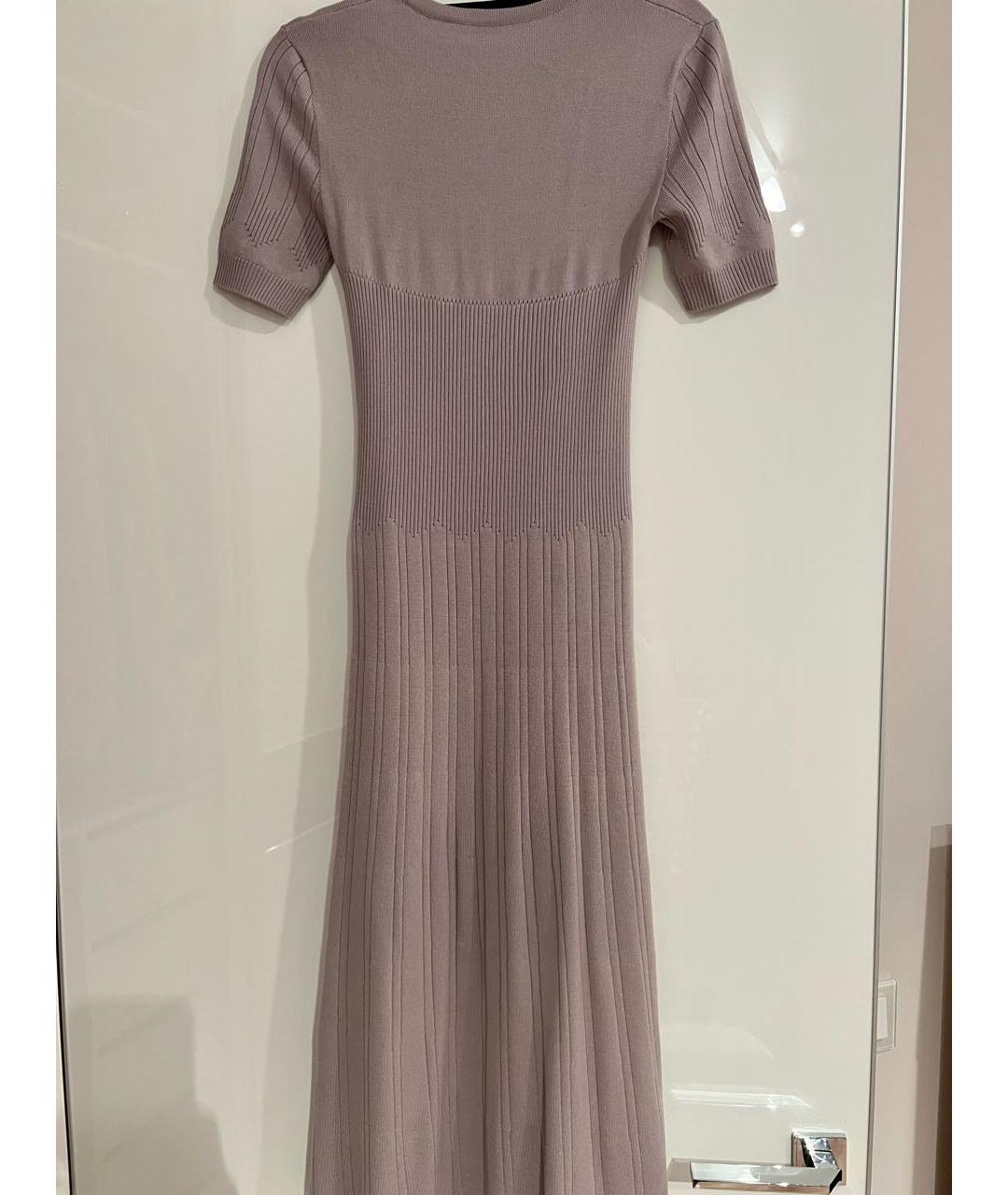 RALPH LAUREN Фиолетовое шерстяное повседневное платье, фото 2