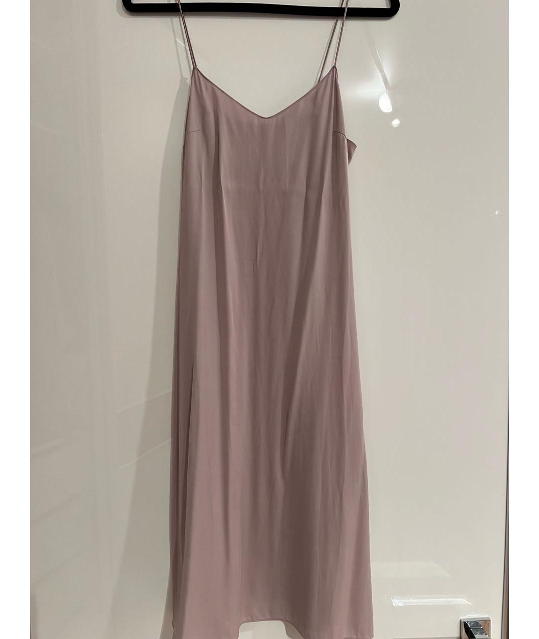 RALPH LAUREN Фиолетовое шерстяное повседневное платье, фото 6