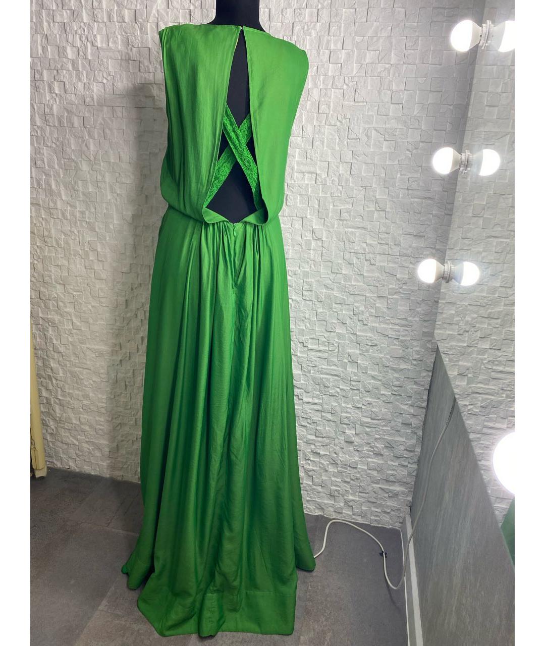 NO. 21 Зеленые вискозное вечернее платье, фото 2