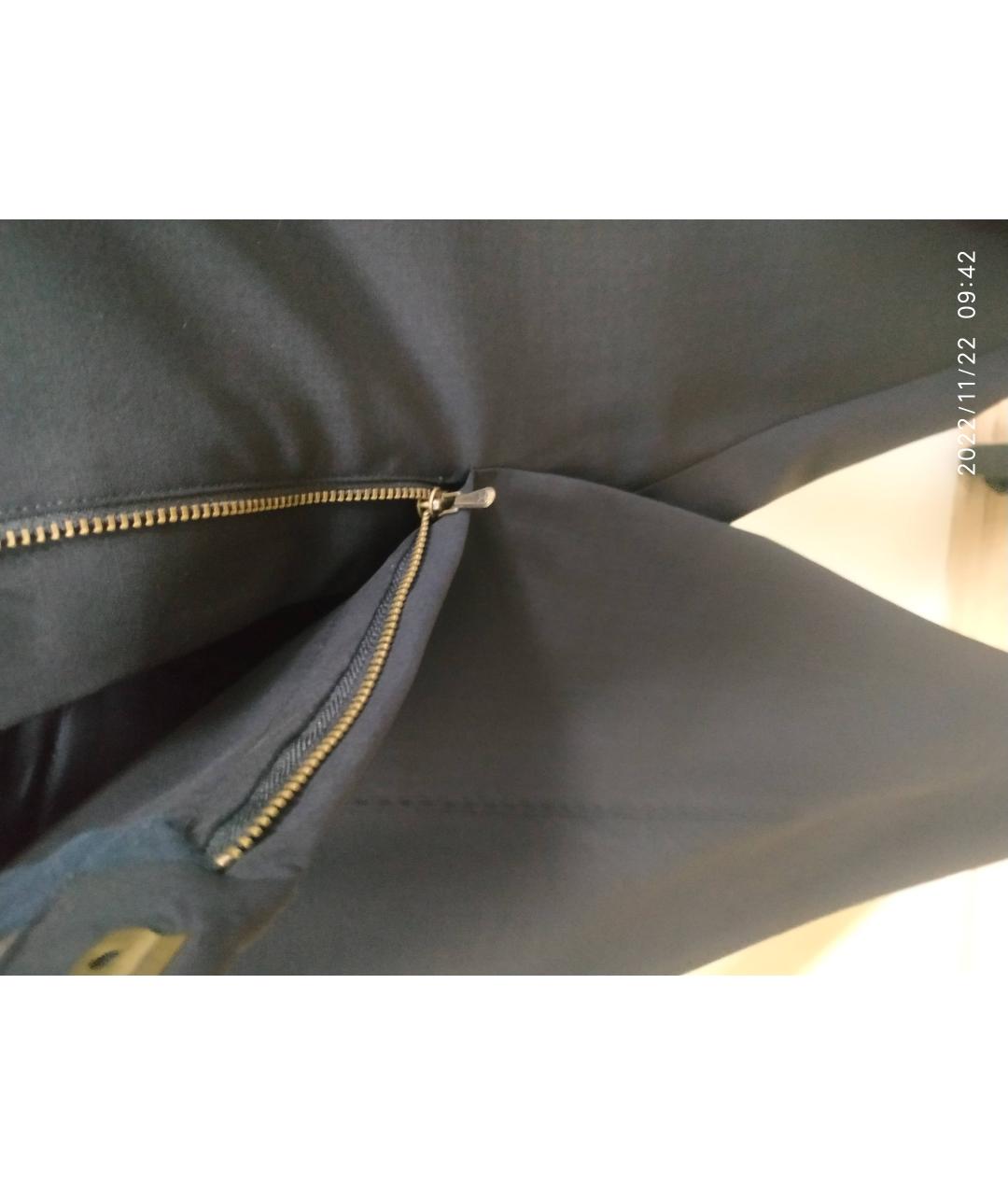 LOUIS VUITTON PRE-OWNED Черные шерстяные прямые брюки, фото 5