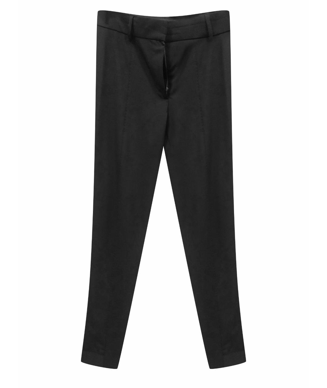 LOUIS VUITTON PRE-OWNED Черные шерстяные прямые брюки, фото 1