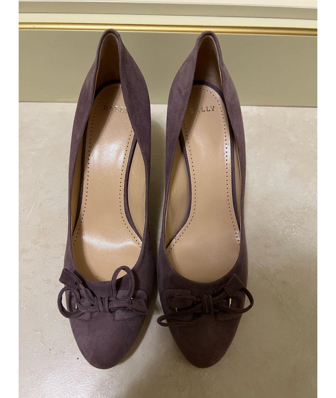 BALLY Фиолетовые туфли из искусственной кожи, фото 5