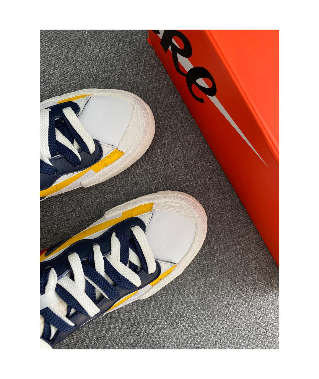 NIKE Мульти кожаные высокие кроссовки / кеды, фото 3