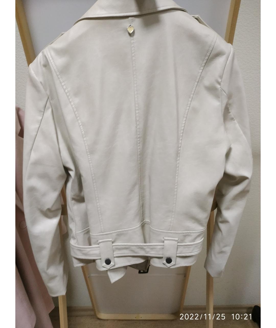 TWIN-SET Бежевая полиуретановая куртка, фото 2