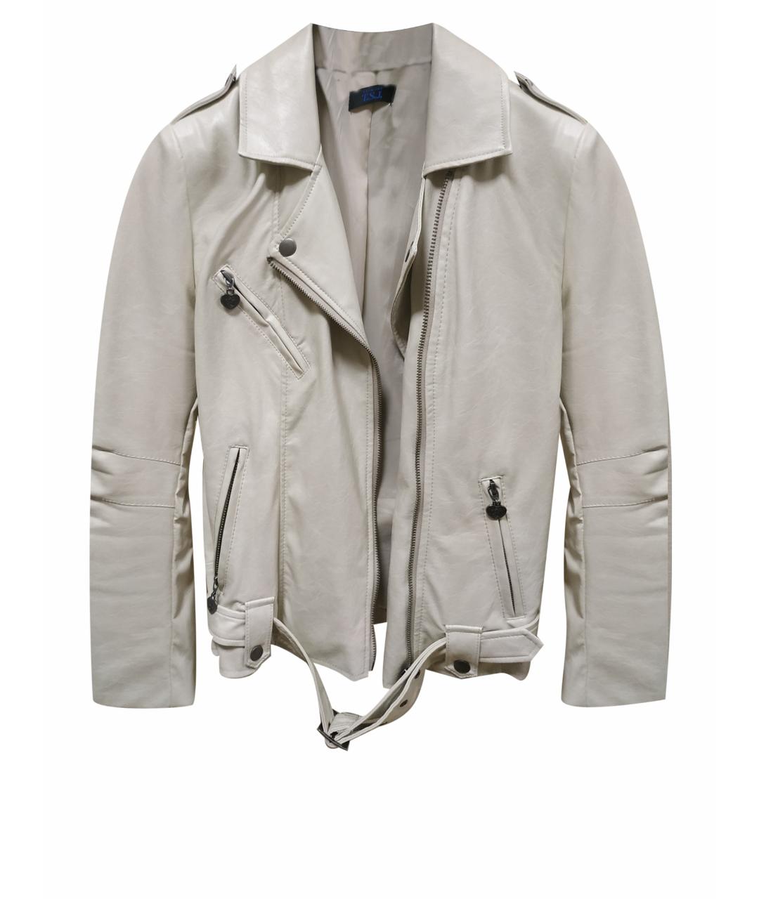 TWIN-SET Бежевая полиуретановая куртка, фото 1
