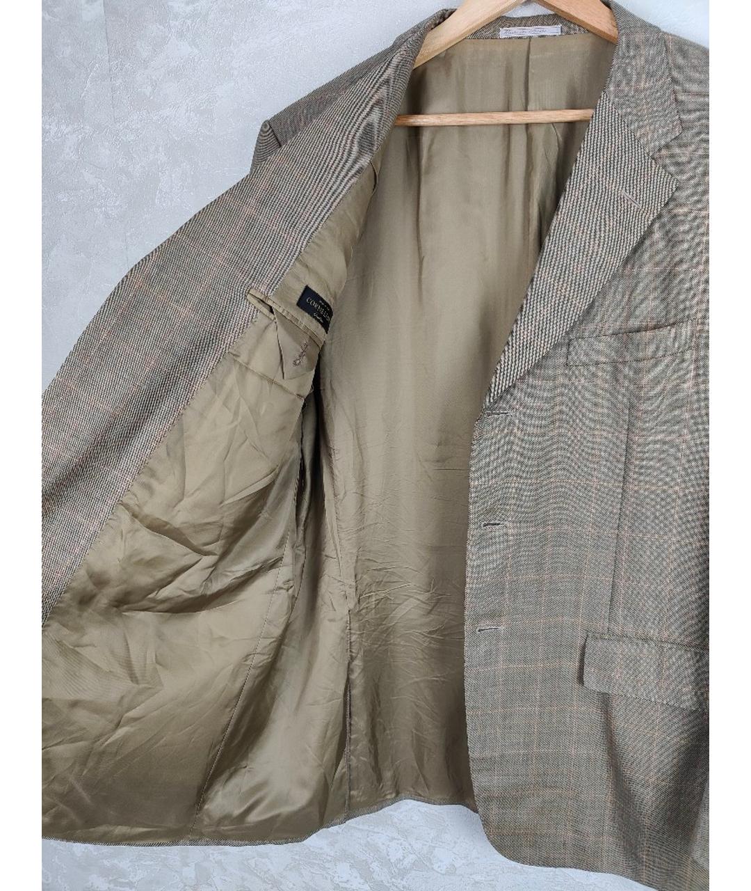 CORNELIANI Бежевый шерстяной пиджак, фото 6