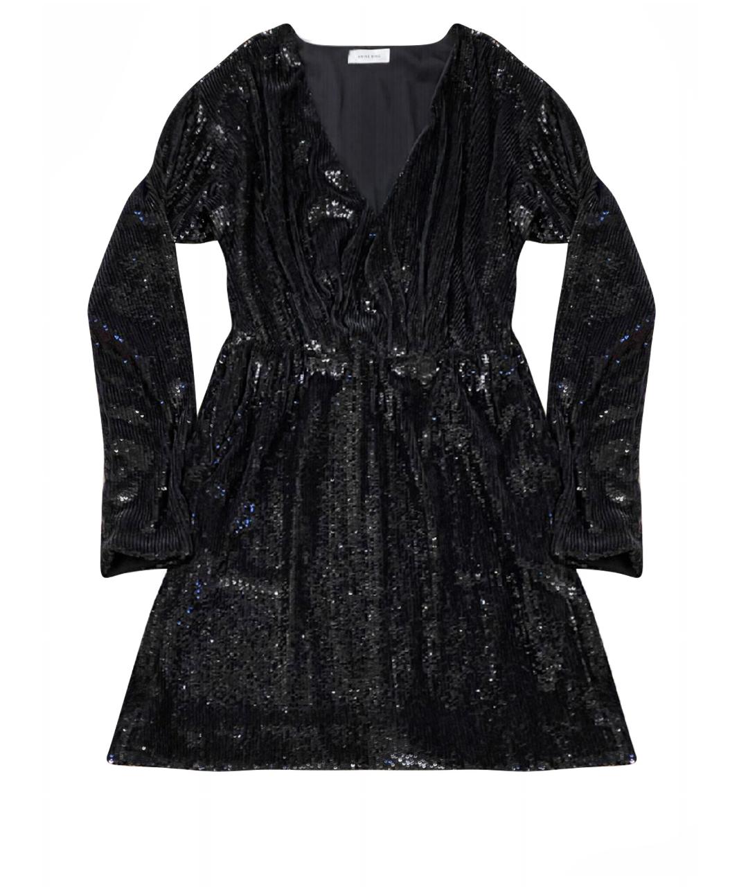 ANINE BING Черное полиэстеровое вечернее платье, фото 1