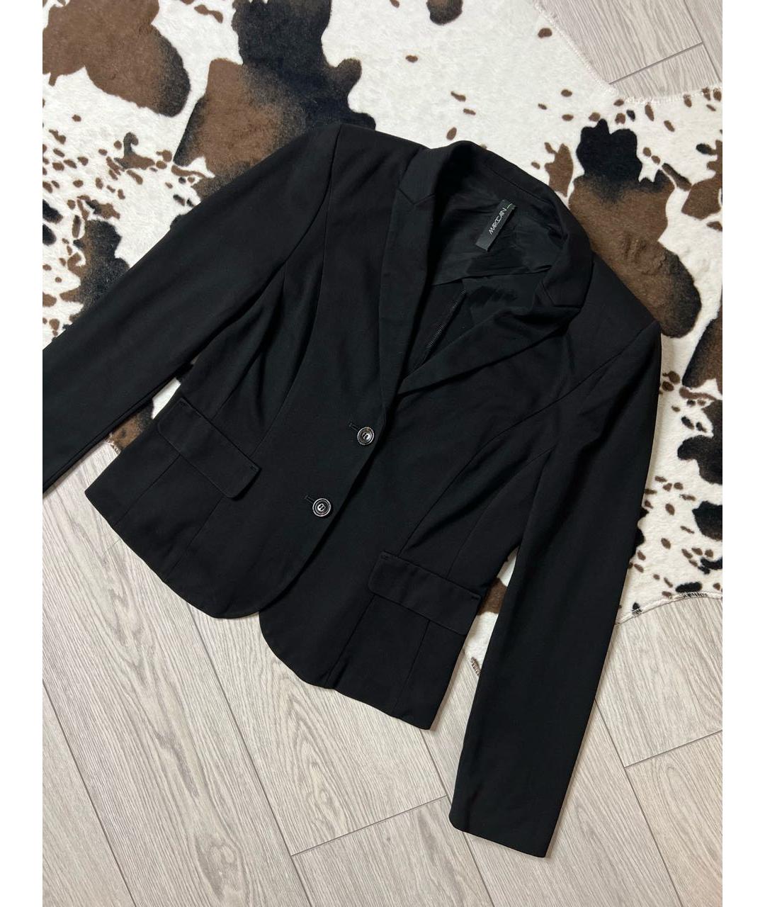 MARC CAIN Черный вискозный жакет/пиджак, фото 2