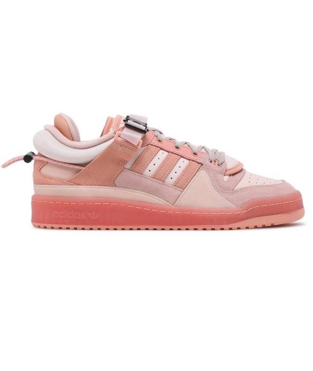ADIDAS Коралловые кожаные кроссовки, фото 1