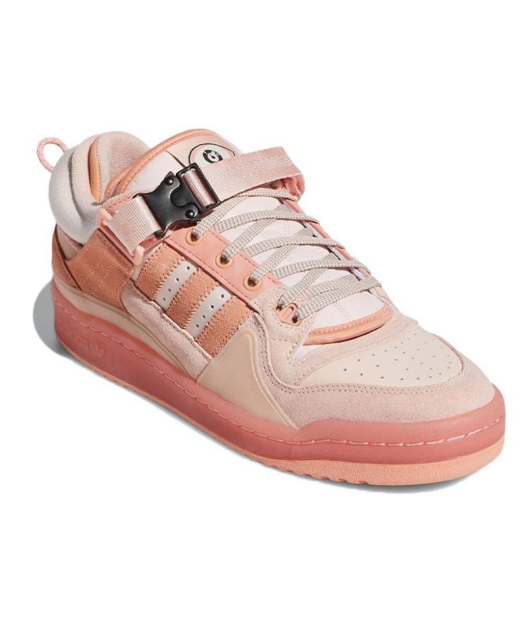 ADIDAS Коралловые кожаные кроссовки, фото 2