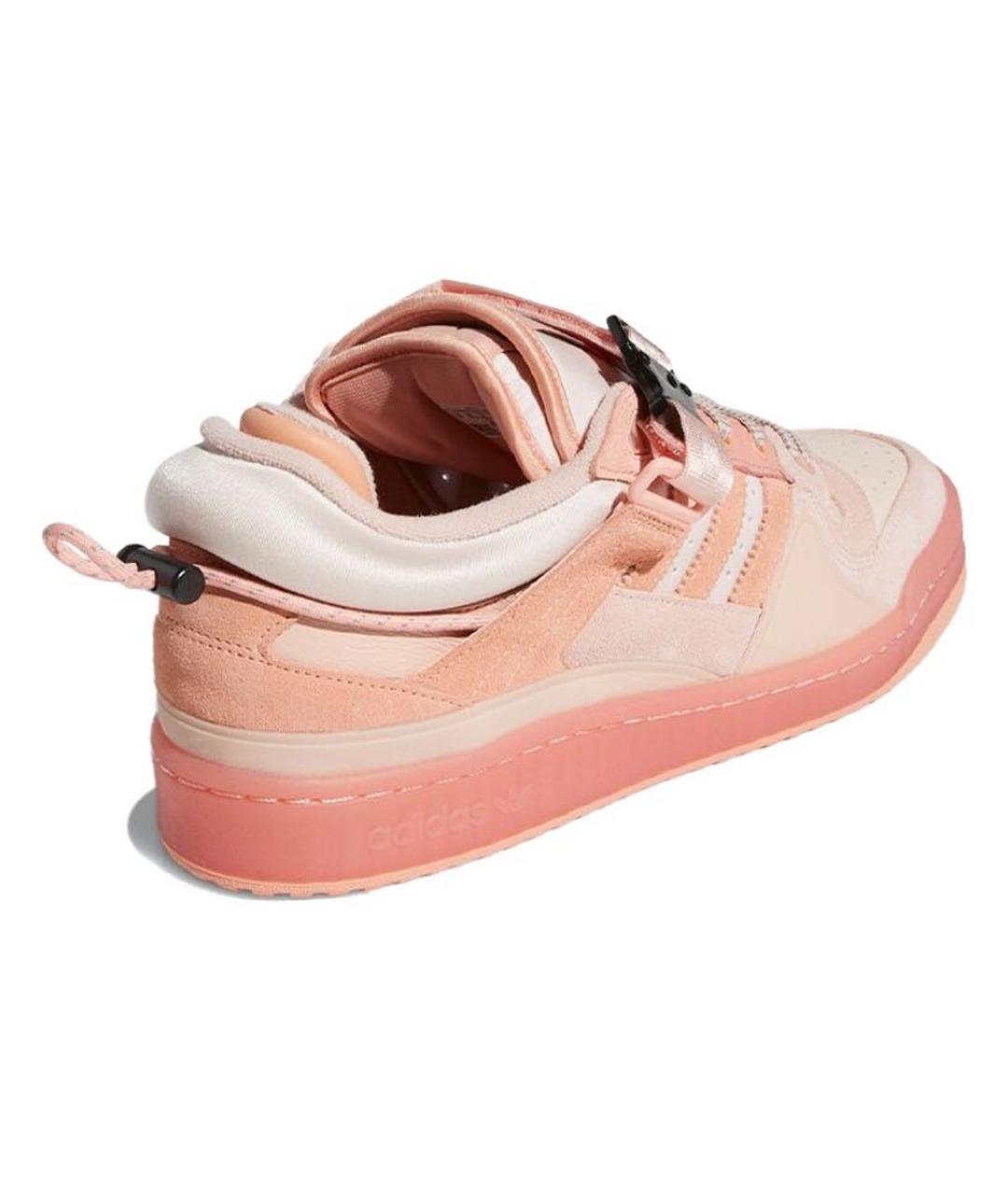 ADIDAS Коралловые кожаные кроссовки, фото 3