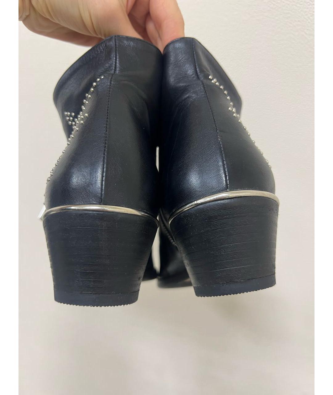 CHLOE Черные кожаные ботинки, фото 5