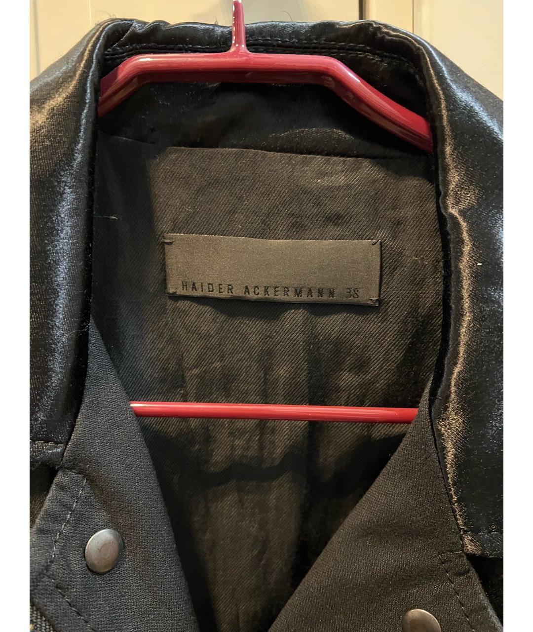 HAIDER ACKERMANN Черная куртка, фото 4