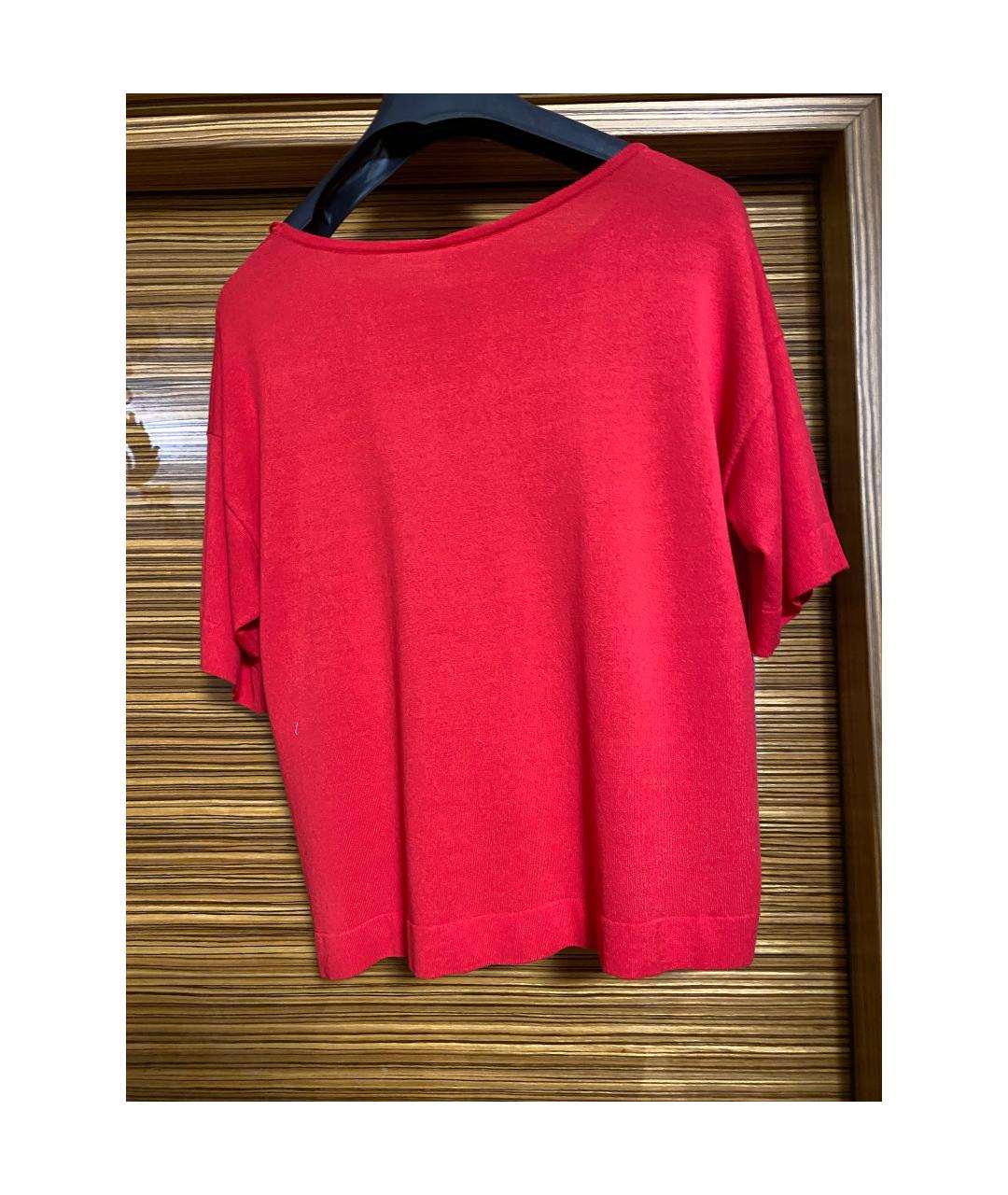 ERMANNO SCERVINO Красная вискозная блузы, фото 2