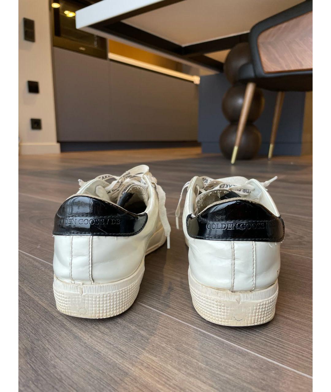 GOLDEN GOOSE DELUXE BRAND Бежевые кеды из искусственной кожи, фото 6